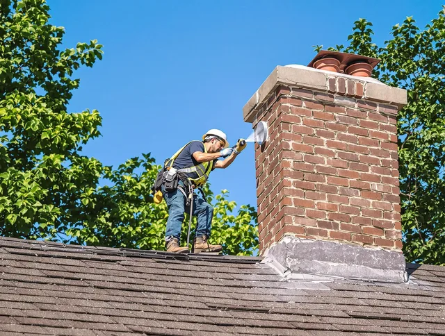 Wallingford Chimney Sweep performing an inspection with advanced tools in Wallingford, CT