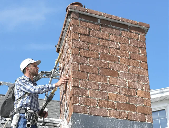 Brickwork for a chimney rebuild by Wallingford Chimney Sweep in Wallingford, CT