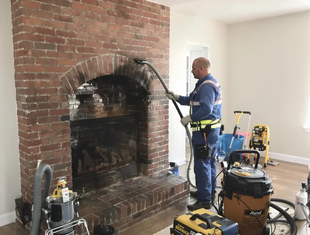 Wallingford Chimney Sweep expert performing detailed chimney sweep in Wallingford, CT