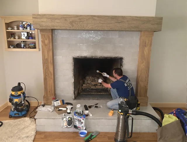 Detailed creosote removal process by Wallingford Chimney Sweep in Wallingford, CT