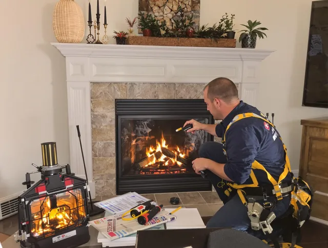Safety-focused fireplace inspection by Wallingford Chimney Sweep in Wallingford, CT