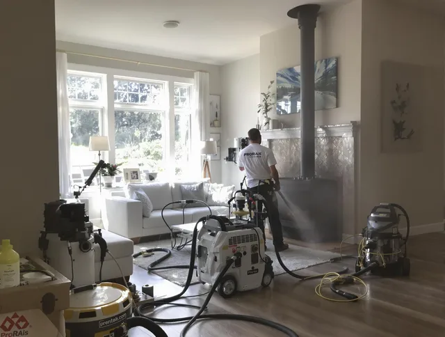 Soot removal service by Wallingford Chimney Sweep for a fireplace in Wallingford, CT